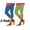 Blue+Green, variant on Womens Capri Leggings 2 Pack, Casual High Waisted Summer Beach Pants Slim Fit Cropped Yoga Pants Black Size M