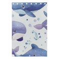 thumbnail image 6 of Watercolor Cute Whales Blackout Curtains, 55W x 72/84L Living Room Bedroom Curtains, Heat Insulation and Sun Protection, 2-Pack, 6 of 6