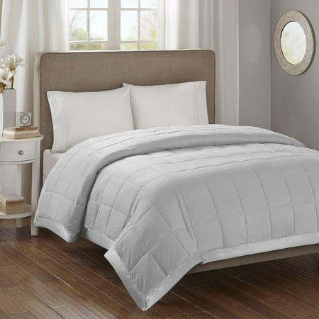 UPC 675716737894 product image for Home Essence Parkman Grey Oversized Down Alternative Blanket with Satin Trim  Tw | upcitemdb.com