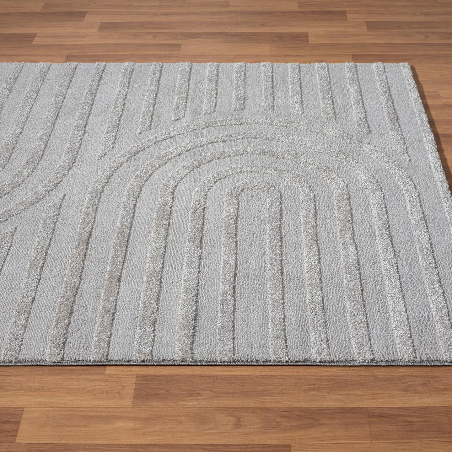 Luxe Weavers Modern Geometric Silver 2x3 Area Rug for Living Room