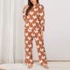 thumbnail image 2 of Fotbe Christmas Snowflake Dog Conjunto de Pijama de Manga Larga para Mujer con Estampado, Ropa de Dormir de 2 Piezas, Conjunto de Casa Suave y Cómodo con Bolsillos-Small, 2 of 7