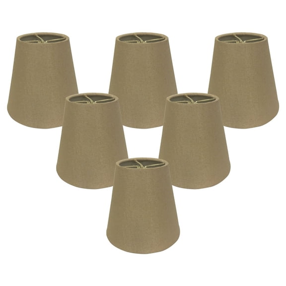 Royal Designs, Inc. Hardback Empire Chandelier Basic Shade CS-904-5AGL-6, Antique Gold, 3 x 5 x 4.5, Pack of 6
