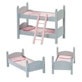 thumbnail image 2 of Olivia's Little World 18" Doll Wooden Convertible Bunk Bed, Gray, 2 of 8