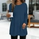 thumbnail image 2 of Sudaderas con capucha para mujer,Blusa de manga larga cepillada con cuello en V y botones para mujer, poliéster suave, informal, para uso diario, sopatenor, 2 of 9
