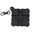 thumbnail image 4 of Pinza de tiro con arco de tirador de flecha de silicona cuadrada con hebilla de llavero negro JShteea Para Estrenar, 4 of 9
