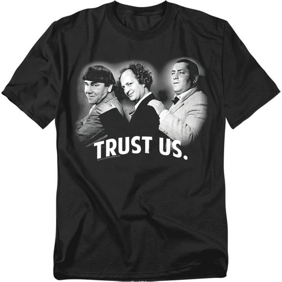 Three Stooges T-Shirt Turst Us Unisex Graphic Tee For Men & Women