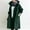 Army Green, variant on Drppepioner Women Outerwear Winter Jacket Women Jacket Hooded Windproof Lightweight Plus Size Packable Long Windbreaker Outdoor Travel Hiking Trench Coats
