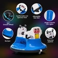 thumbnail image 5 of Kids Ride On Bumper Car, Electric Ride On Car Toy with Remote Control, 360 Degree Spin, 2 Driving Modes, LED Lights, Music, Bumper Car for Toddlers, Boys and Girls(Blue), 5 of 7