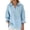 Light Blue, variant on 3/4 Length Sleeve Womens Tops 2026 Spring Summer Lantern Sleeve V Neck Lapel Collar Loose T Shirts Blouse