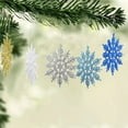 thumbnail image 4 of 12Pcs Convenient Snowflake Ornament Widely Use Plastic Portable Christmas Realistic Snowflake for Festival Red One Size, 4 of 11