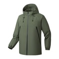 thumbnail image 2 of Sentmoon Snowboard Jacket Color Block Long Sleeve Drawstring Hooded Neck Men Winter Coat Oversized Zipper Windbreaker Waterproof Clothes Men Fall Delightful for Commuting and Bike Riding, 2 of 4