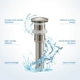 thumbnail image 5 of Kibi USA Bathroom Sink Pop Up Drain Stopper Full Cover without Overflow Oil Rubbed Bronze Brushed, 5 of 5
