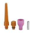 thumbnail image 2 of Q Tapa trasera, 20 piezas QQ300 TIG Soldadura Q Taza de cerámica Q Piezas de soplete de soldadura TIG Grado profesional, 2 of 10