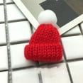 thumbnail image 2 of Fgnfyis Mini Knitted Little Hat Diy Doll Toy Accessories Finger Decoration Hat for Kids Santa Hat Red, 2 of 3