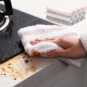 Essuie-glaces de velours Serviette de cuisine Nettoyage des lingettes de ménage Wipes épaissies