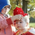 thumbnail image 6 of Strawberry Crochet Hat Handwoven Warm Knit Hat for Women Soft Loose Cute Winter Cozy Accessory, 6 of 7