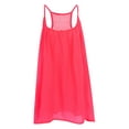 thumbnail image 3 of MAWCLOS Robe d'Été de Plage pour Femmes Col Rond Mini Robe Sans Manches Aguichant Soirée Couleur Unie Couverture Rose Rouge TG, 3 of 9