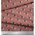 thumbnail image 3 of Soimoi Polyester Crepe Fabric Basset Hound Dog Print Fabric by The Yard 52 Inch Wide, 3 of 3