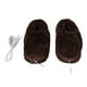 thumbnail image 1 of Zapatillas eléctricas con calefacción y temperatura ajustable para invierno, suaves y cálidas, para hombres y mujeres, color café, 1 of 14