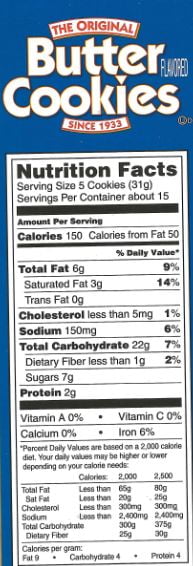 Salerno Cookies, The Original Butter Cookies, 8 Ounce (Pack of 4)