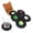 Black, variant on Vinyl Record Coasters for Drinks 6 PCS Set with Retro Box Non-Slip Silicone Record Disc Drink Coasters Music Lovers Gift Home Bar Decor Black Black