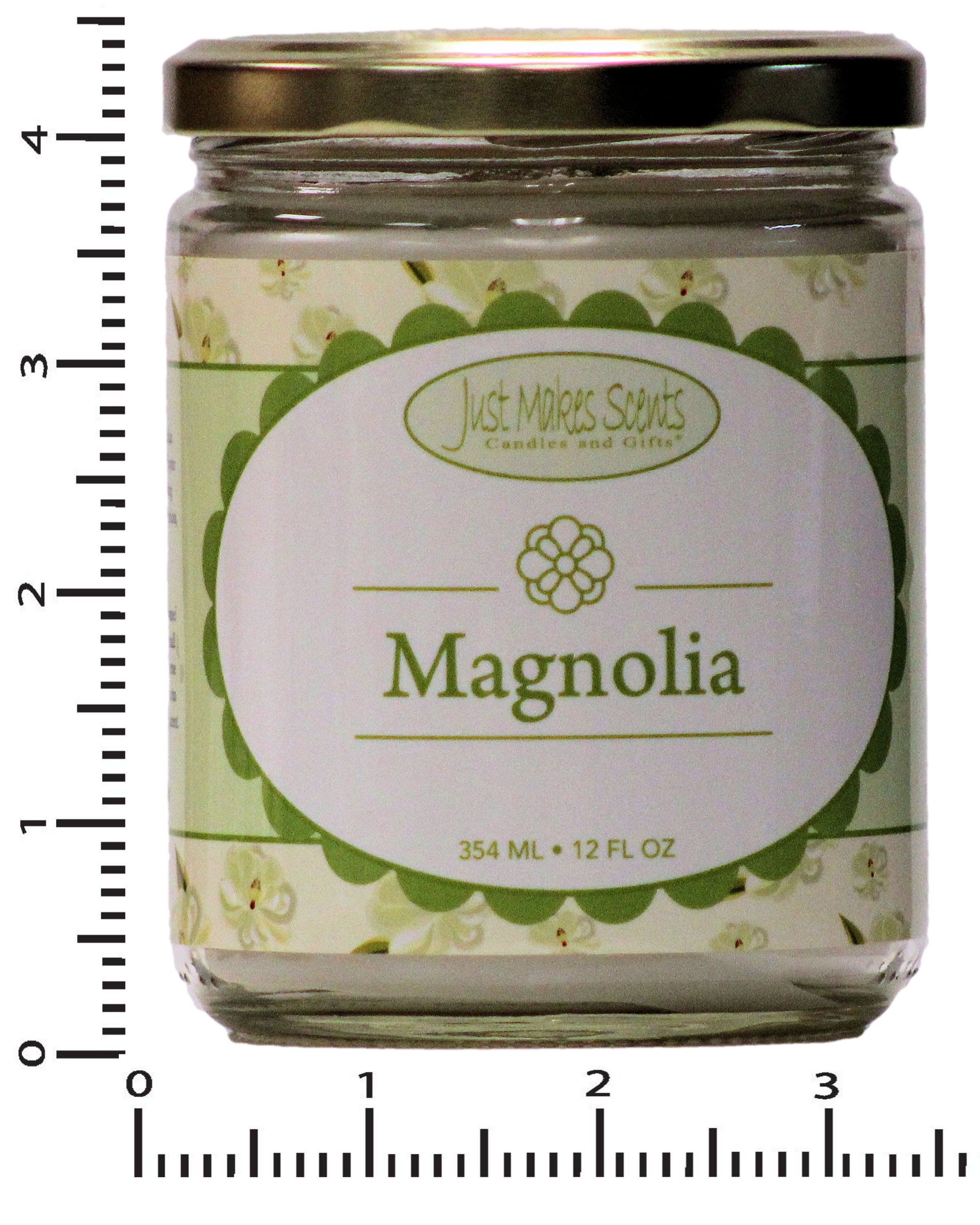 Magnolia Salsa Jar Candle 12 oz -Just Makes Scents Candles & Gifts