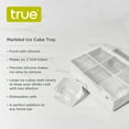 thumbnail image 3 of True Marbled Ice Cube Tray Makes 2" Ice Cubes for Cocktails Iced Tea, Grey, 3 of 7
