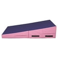 thumbnail image 5 of Matladin 48"x24"x14" Folding Gymnastics Cheese Wedge Incline Mat  for Kids Girls Home Training Exercise (Purple+Pink), 5 of 7