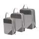 thumbnail image 3 of Bolsas de almacenamiento de compresión de 3 piezas, organizadores de equipaje para viajes de hombres Gris, 3 of 9