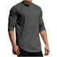 thumbnail image 1 of pstuiky manga larga de hombre, Camiseta informal de cuello redondo de punto para hombre, camiseta deportiva informal falsa, camiseta de cuello redondo de manga larga camisetas de hombre xl, 1 of 8