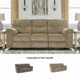 thumbnail image 5 of Signature Design by Ashley Alphons Fabric Reclining Sofa in Light Brown, 5 of 14