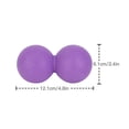 thumbnail image 2 of Bola de Masaje de Cacahuete Doble Yeacher Fitness Rojo Azul Morado Negro Naranja Estándar, 2 of 6