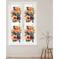 thumbnail image 2 of Window Privacy Film Parrot Stained Glass Window Film Decorative Sun Block Window Cover Spring Floral Botanical Blossom Motif Window Clings Static Adhesive Sticker for Bathroom 23.6"x78.7", 2 of 7