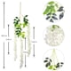 thumbnail image 3 of 12 flores artificiales de glicina de 3.6 pies/pieza blanca densa artificial de glicina falsa de vid de ratta para colgar guirnalda de flores de seda para decoración del hogar, fiesta, boda (blanco-den, 3 of 5