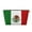 Gold, variant on Mexico Flag Purse Organizer Handbags Totes Leather Zipper Printing Bag For Women Travel Toiletry Bag
