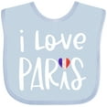 thumbnail image 3 of Inktastic I Love Paris French Flag Heart Boys or Girls Baby Bib, 3 of 4