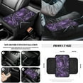 thumbnail image 5 of Jeiento Camo Hunting 12 PCS Car Accessories Front Car Seat Covers Set Steering Wheel Seat Belt Covers Armrest Pad Purple Trash Bin Sunglass Pocket Rear View Mirror Cover Cup Coasters Key Chain, 5 of 9