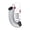 White, variant on 1.1m Extendable 3-Digit Combination Cable Lock for Helmets, Scooters, Bikes, Luggage - Weatherproof Soft Rubber Coated Steel Wire Rope