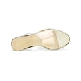 thumbnail image 4 of BLISSFUL STEP Women's Clear Platform Block Heeled Slides Sandals Gold (Size 5), 4 of 6
