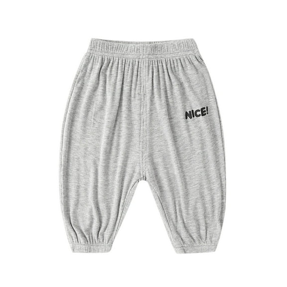 EnJoCho Children Pants Toddler Boys Girls Letter Pants Trousers Outfits Clothes 3 6 Month Baby Clothes Big Kids Short Pants Baby Girl Sandals Size 4 Cotton Pajamas Pants for Boys Day Care