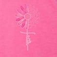 thumbnail image 5 of Wild Bobby, Faith Pink Ribbon Sunflower, Breast Cancer Awareness, Women Tri-Blend Racerback Tank Top, Vintage Pink, Small, 5 of 5