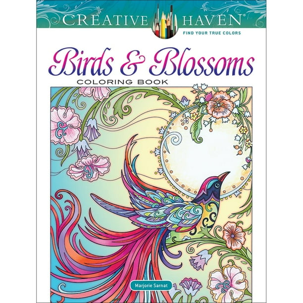 Dover Creative Haven Birds and Blossoms Coloring Book