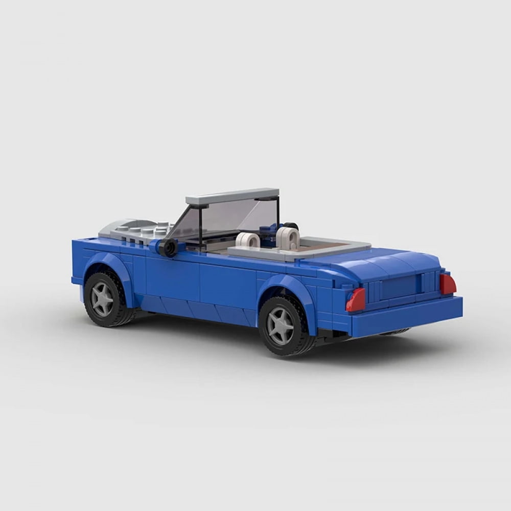 Hot MOC Sale Runabout Bricks Speed Champion City Super Vehicle Toys Cabriolet Children's Birthday Gifts Creative Garage Open Car
