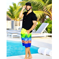 thumbnail image 4 of Short Playa y Alberca Hombre Estampado Traje Baño con Forro, 4 of 5