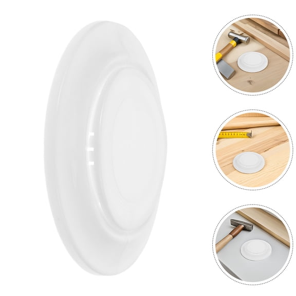 OUNONA 6 Pcs Air Conditioning Hole Decorative Cover 10.50X10.50X1.50CM White