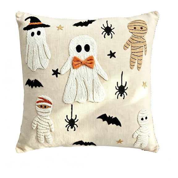 Halloween Throw Pillow Without Pillow Core for Home Decor Holiday Gifts Decorations (50*50cm)