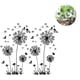 thumbnail image 3 of Deslumbrantes flores de pustel y garras de león gigantes para la decoración del hogar: pegatinas de pared con flores negras XXL extravagantes de 165 x 130 cm, 3 of 8