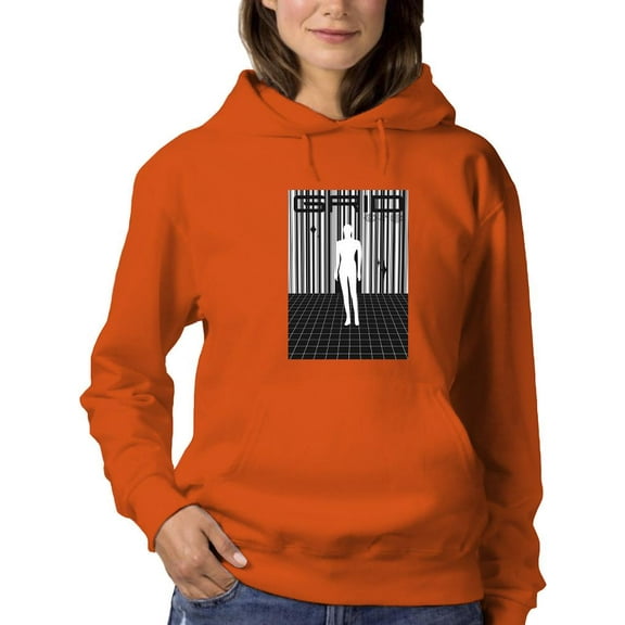 Abstract Man Techno Style Hoodie Women -Image by Shutterstock, Female XX-Large