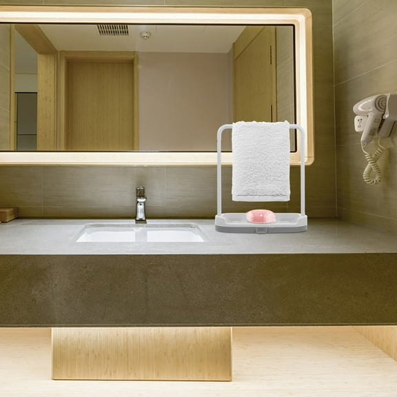 WHAMVOX  Counter Kitchen Rag Drying Rack Storage Removable Dishcloth Holder