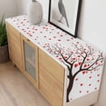 thumbnail image 4 of Love Tree Table Runner - 72 Inch Long, Kitchen Dining Table Runner Dresser Scarves, Valentine's Day Red Heart Modern Minimalist Farmhouse Decor for Coffee Tables Wedding Party Banquet, 4 of 8